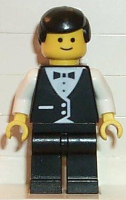 LEGO Minifigure-Town Vest Formal - Waiter-Town / Classic Town-WTR002-Creative Brick Builders